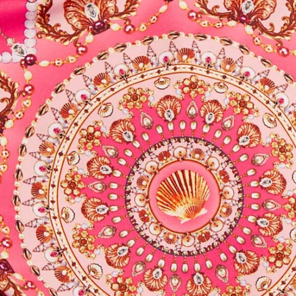 Camilla 'Shell Games' One-Piece Halter Bandeau Swimsuit, Multicolor - Picture 4 of 4